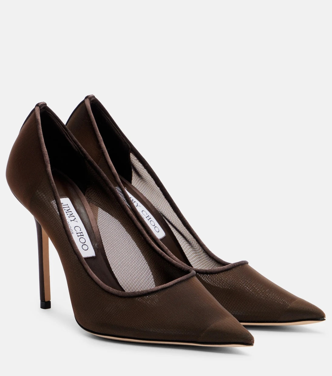 Jimmy Choo - Love 100 mesh pumps