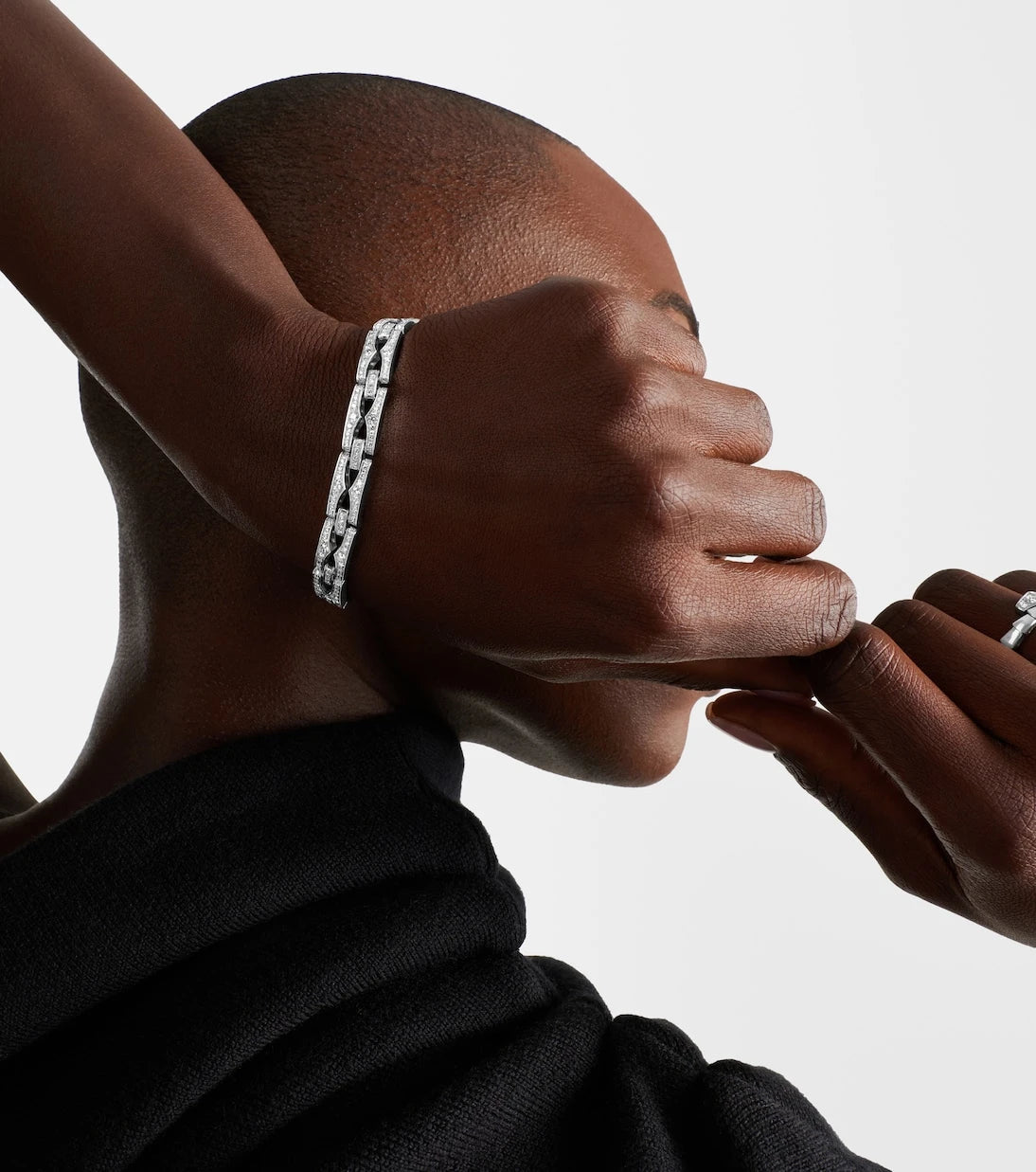Bvlgari - B.zero1 18kt white gold bracelet with diamonds