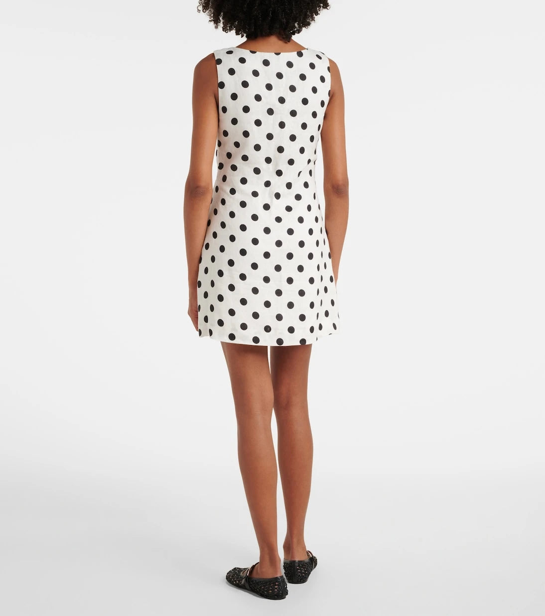Posse - Alice polka-dot linen minidress