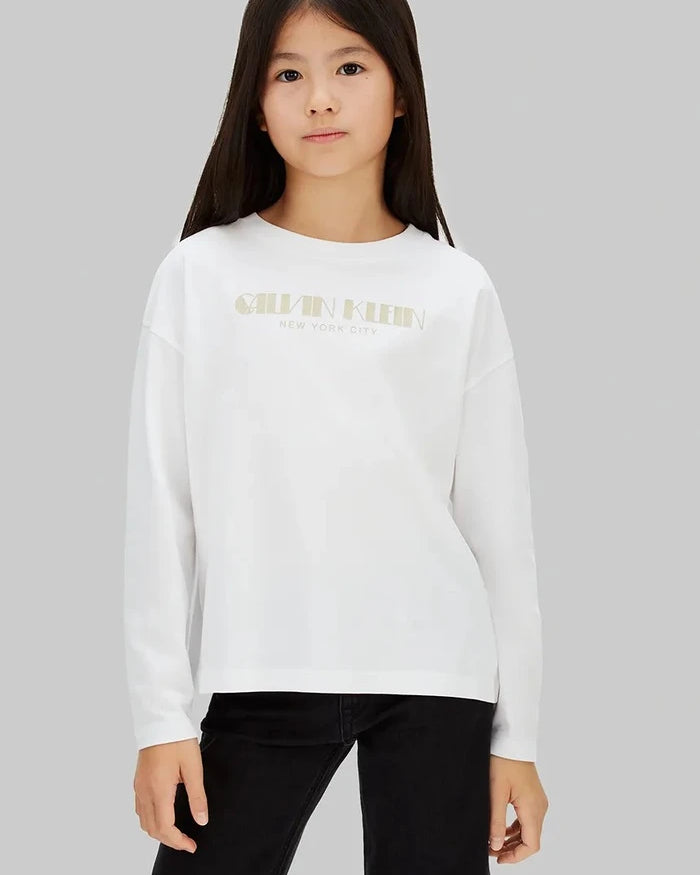 Calvin Klein Jeans Uzun Kollu Çocuk Bluz