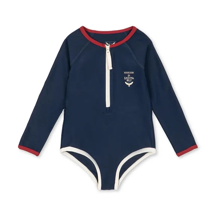 Детски цял бански Konges Sløjd LAGUNA LS SWIMSUIT GRS