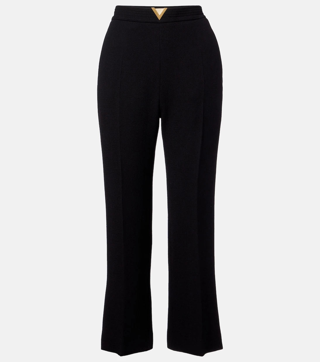 Valentino - VGold virgin wool crêpe straight pants