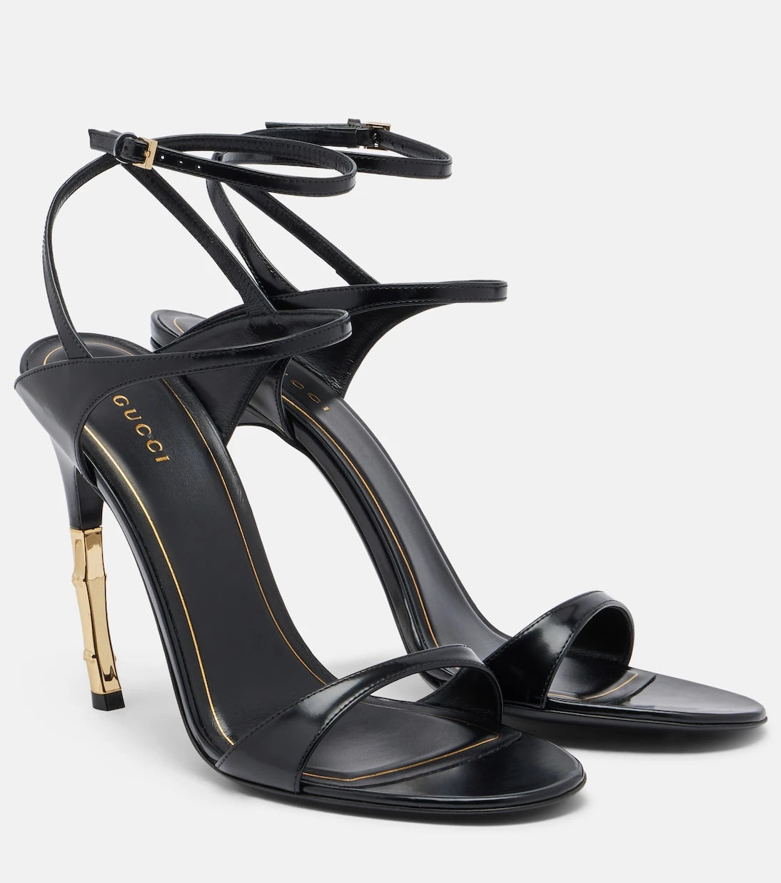 Gucci - Castello leather slingback sandals