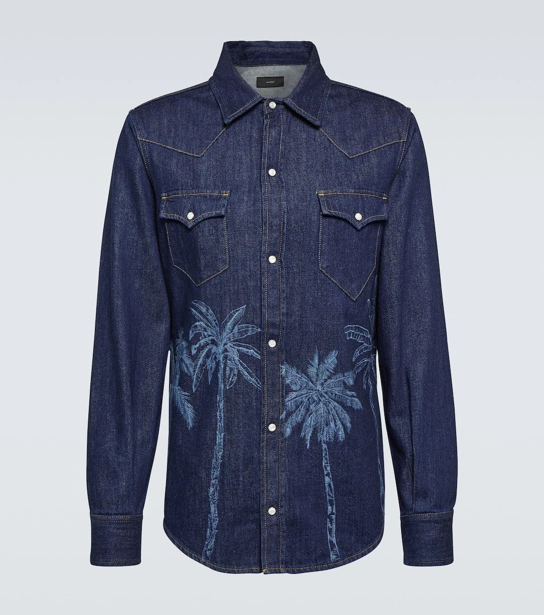 Alanui - Jungle printed denim shirt
