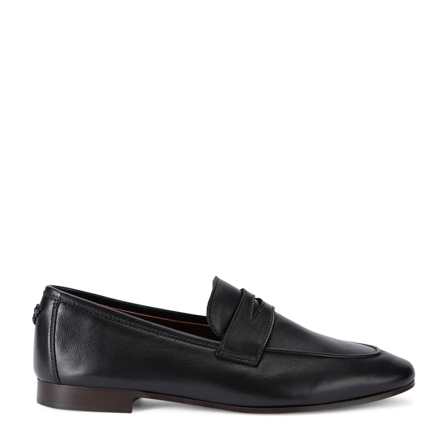 Bougeotte Black Leather Flaneur Loafers