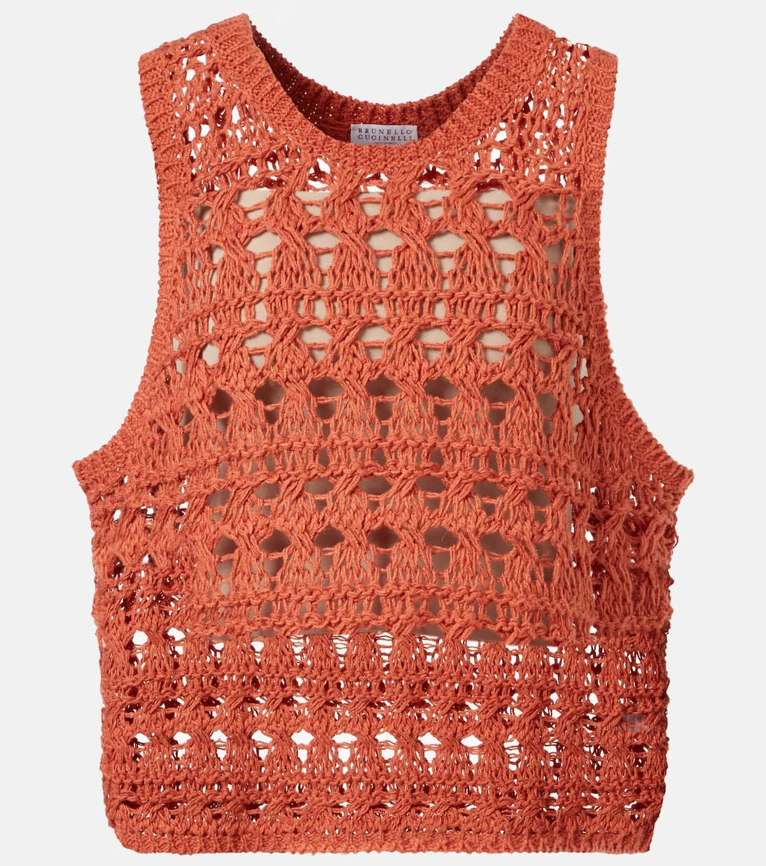 Brunello Cucinelli - Jute and cotton-blend sweater vest