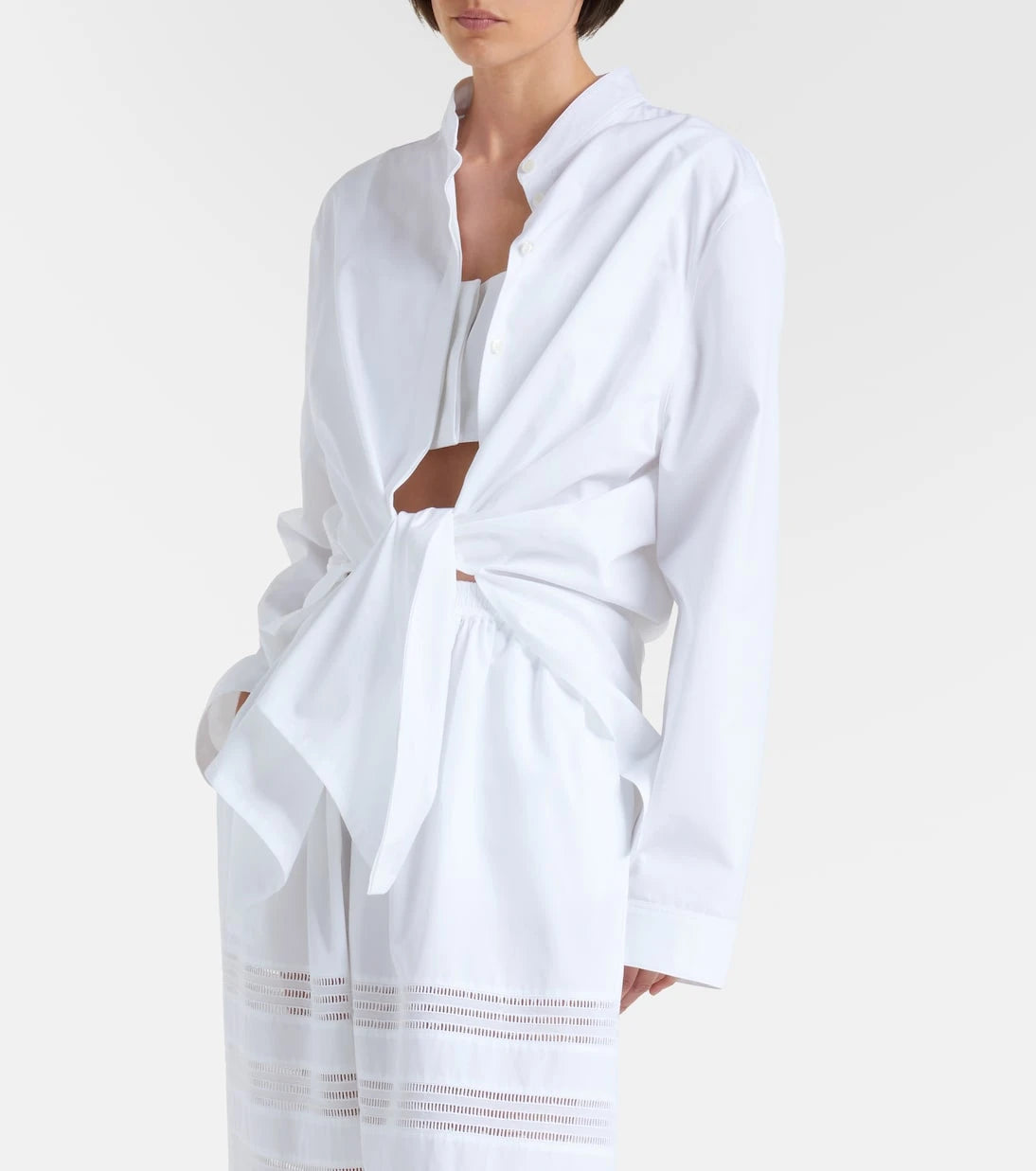 Alaïa - Cotton poplin blouse