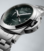 Brushed Steel Luminor Quaranta BiTempo Watch 40mm