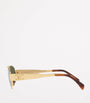 Celine Metal Triomphe Pilot Sunglasses