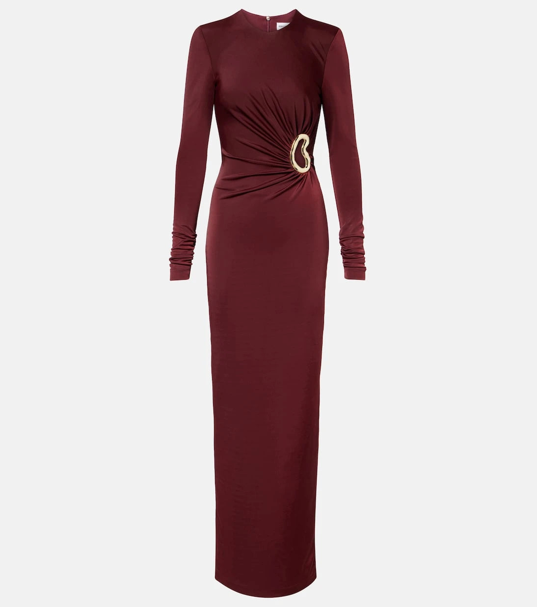 Rebecca Vallance - Mischa embellished gathered jersey gown