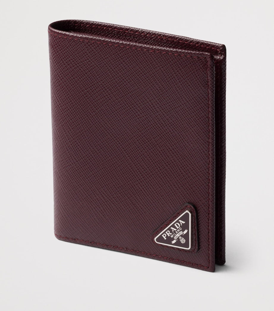 Prada Saffiano Leather Logo Wallet