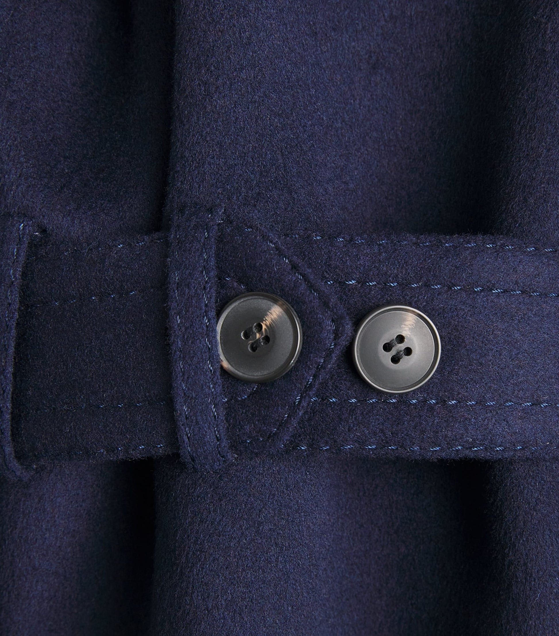 MAX&Co. Blue Virgin Wool Double-Breasted Coat