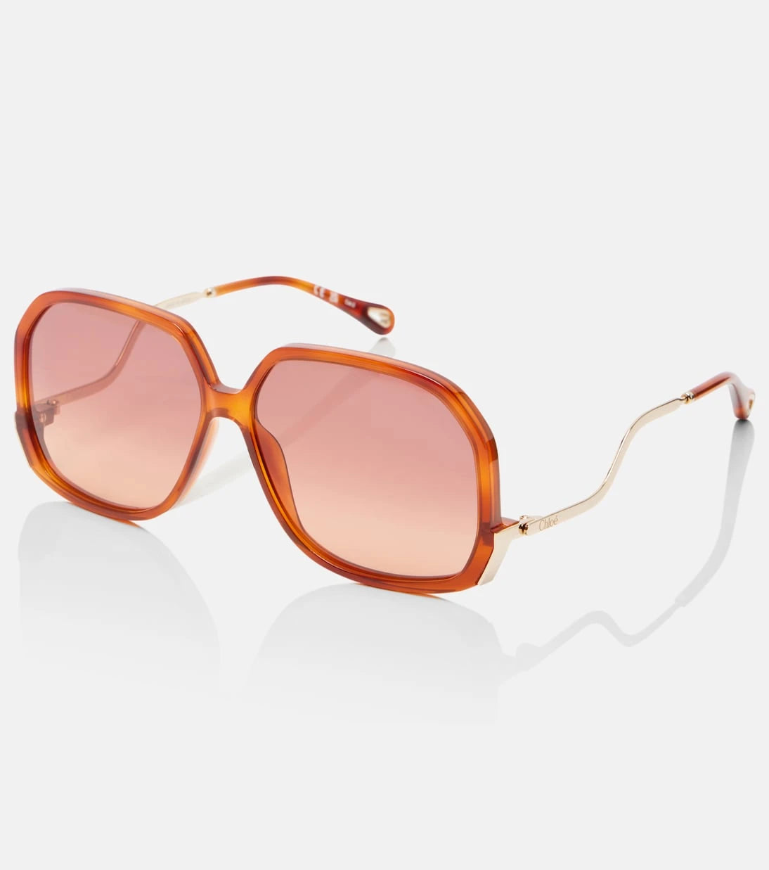 Chloé - Wavy square sunglasses