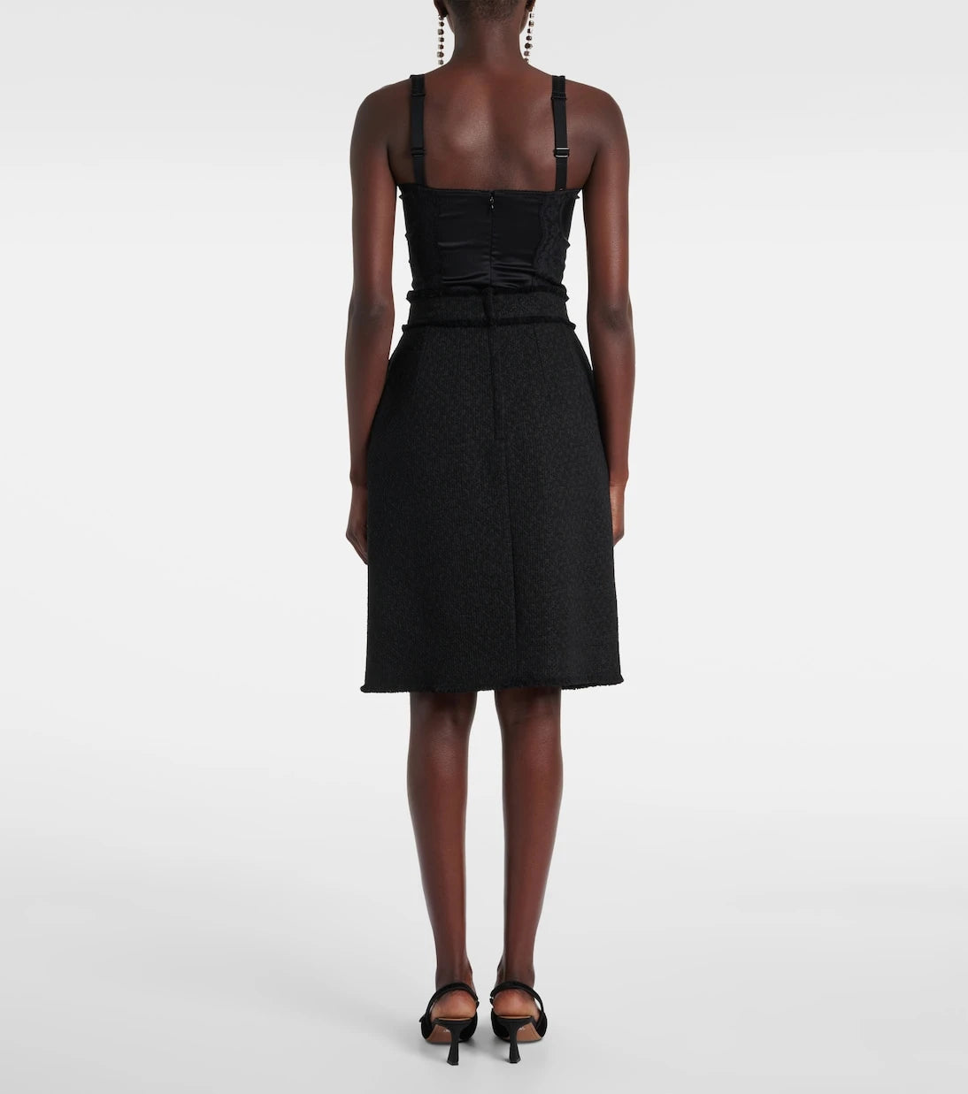 Dolce&Gabbana - DG wool-blend tweed midi skirt