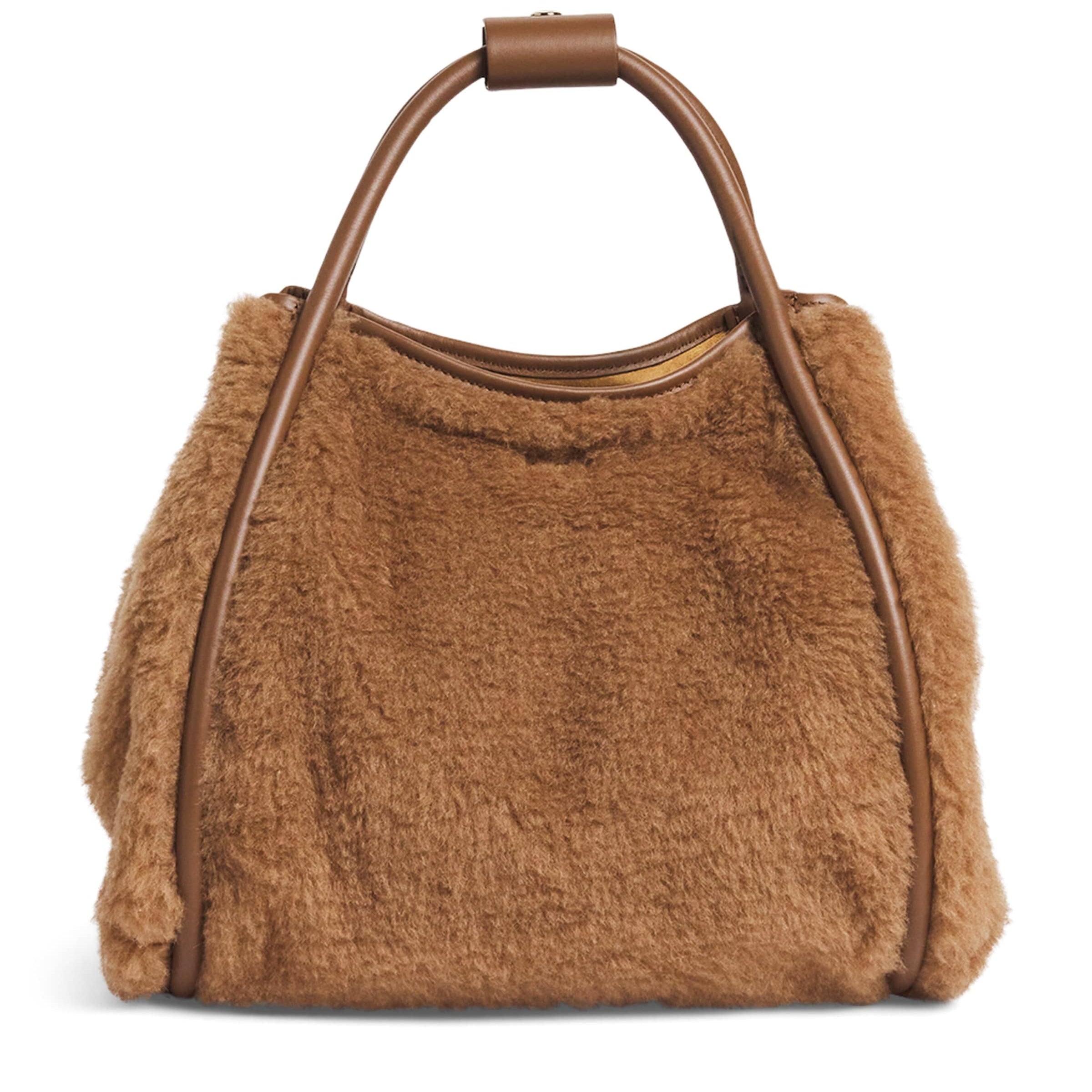 Max Mara Beige Small Teddy Marine Top-Handle Bag