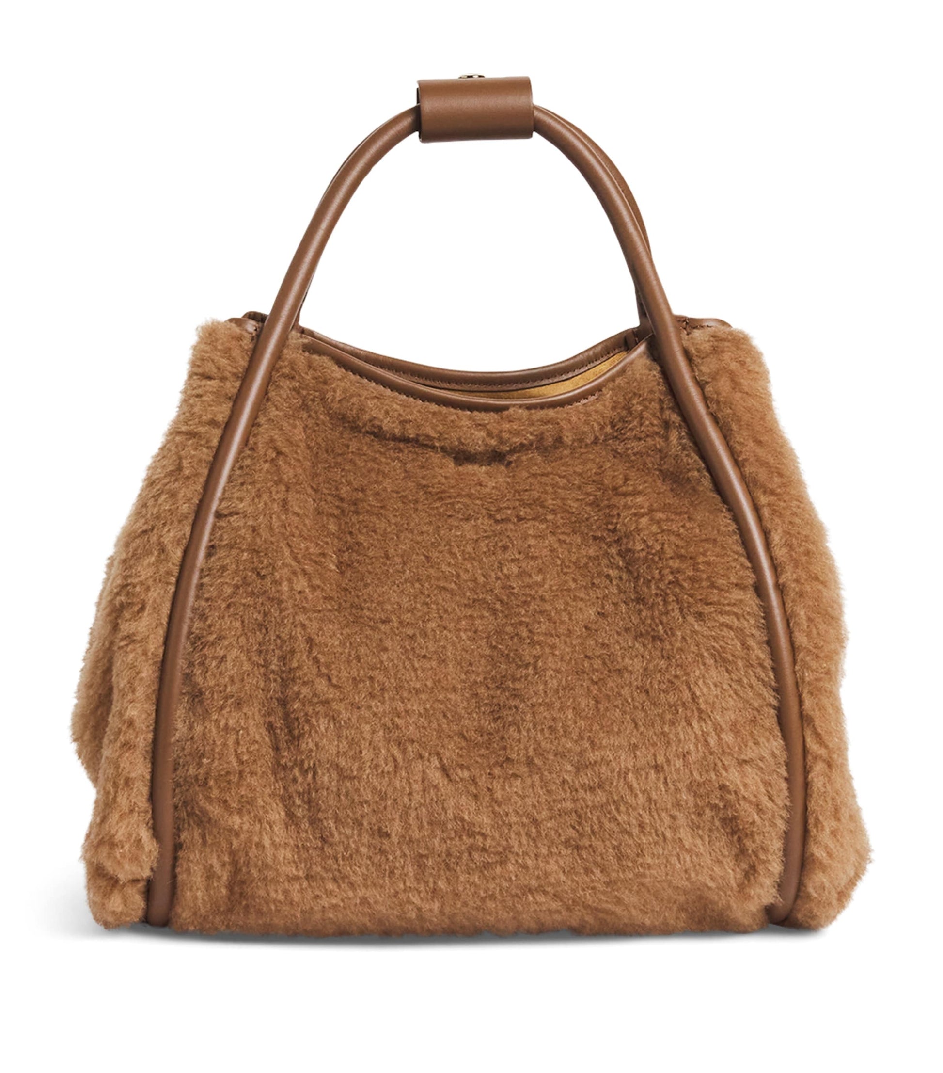Max Mara Beige Small Teddy Marine Top-Handle Bag