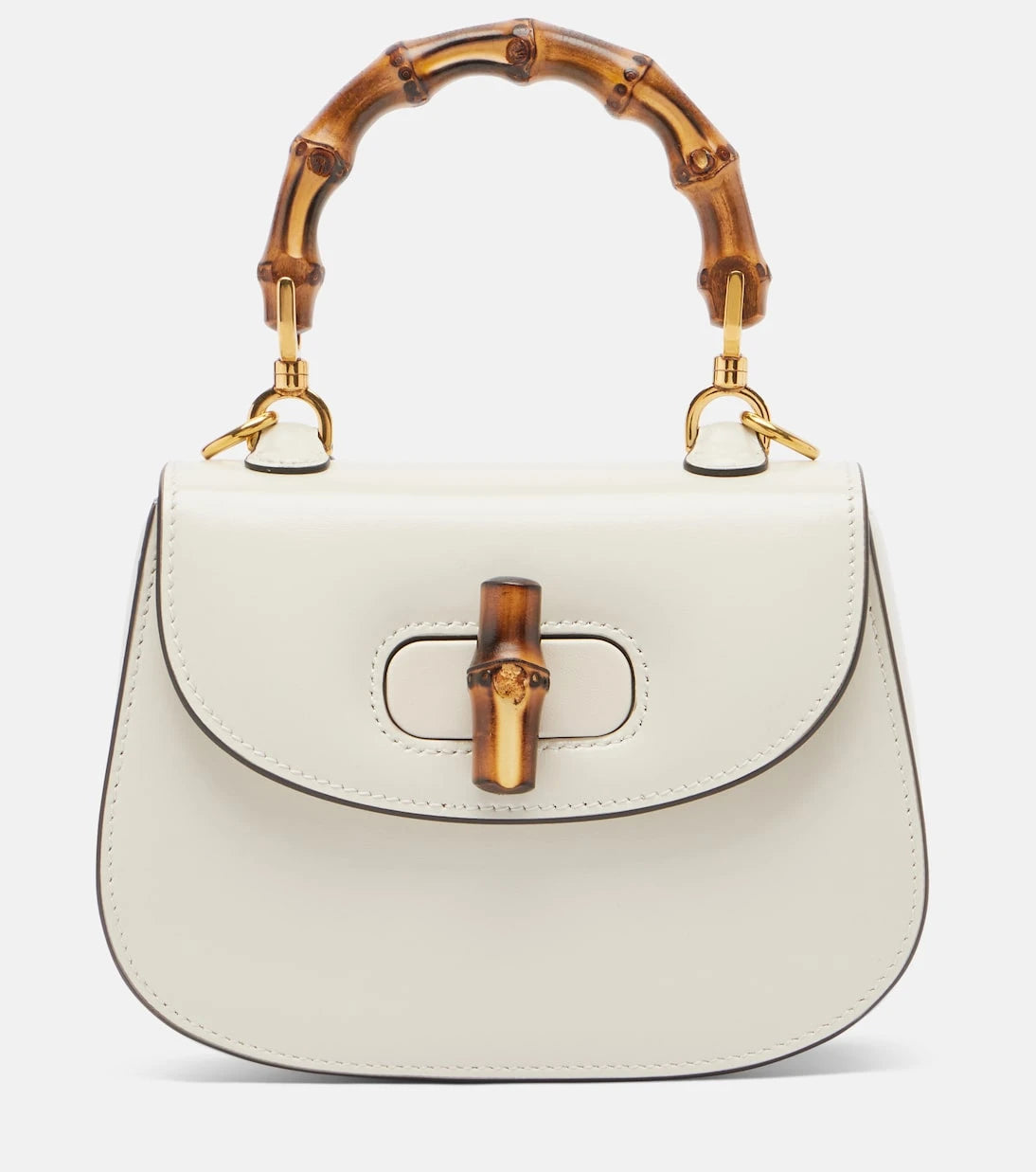 Gucci - Gucci Bamboo 1947 Mini leather top-handle bag