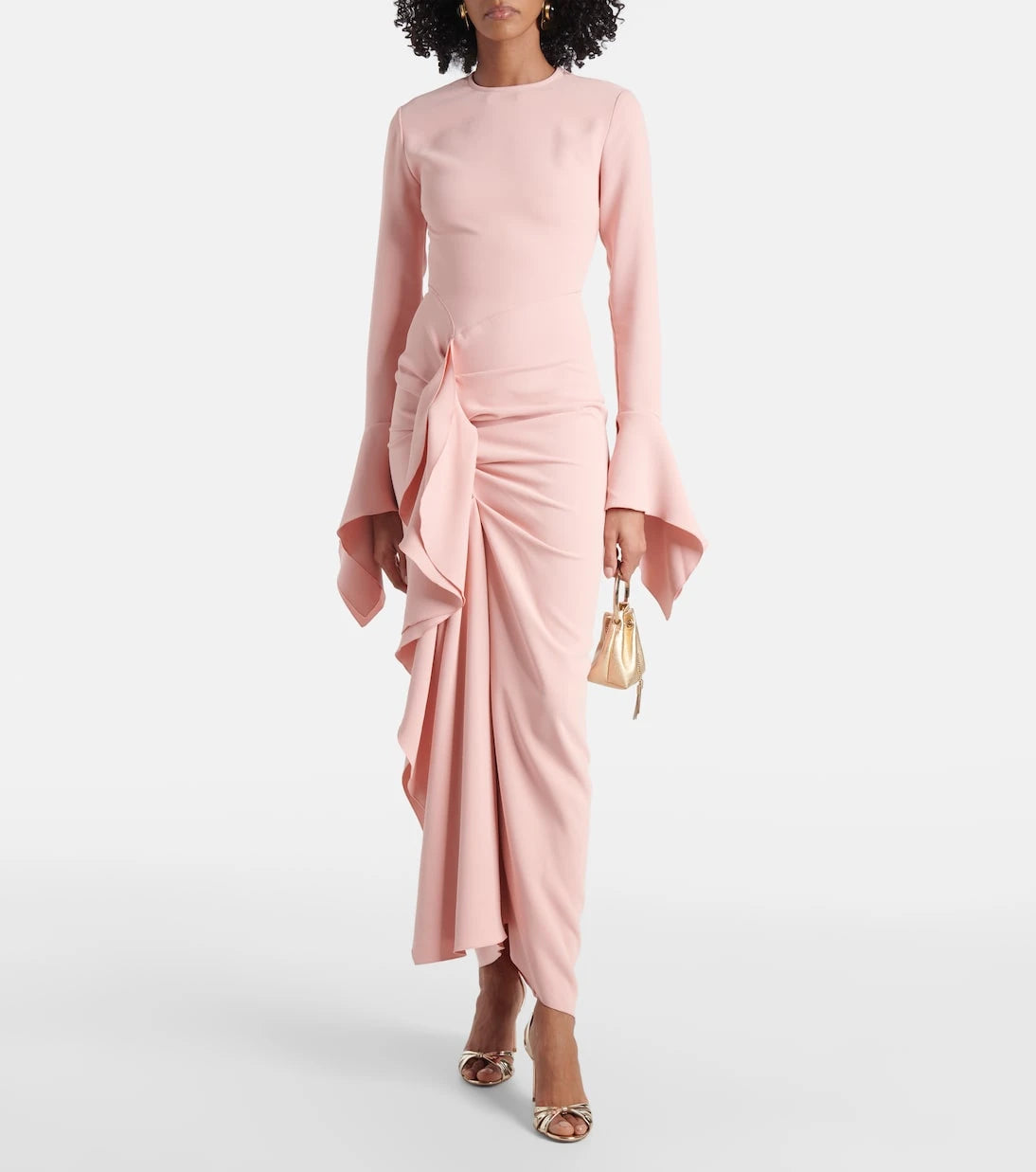 Solace London - Della draped gown