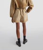 Prada Neutral Canvas Shorts