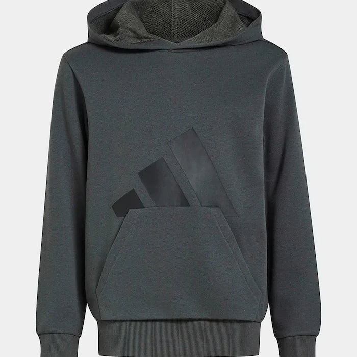 çocuklar için pamuklu adidas kapüşonlu sweatshirt