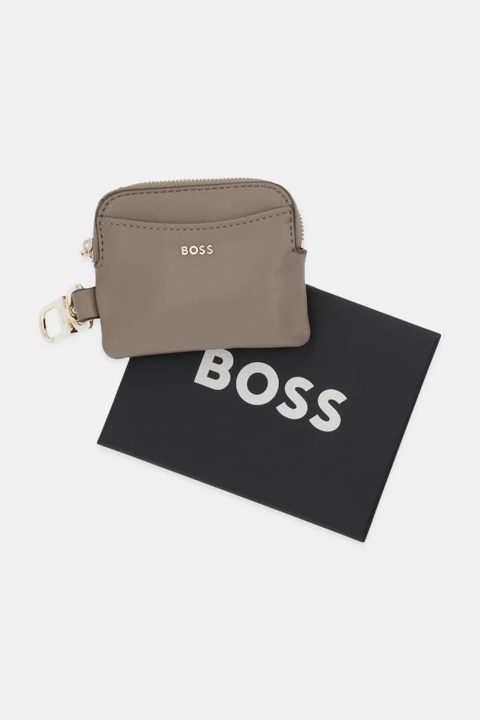 BOSS kadın suni deri portföy Sandy Zip Cardholder