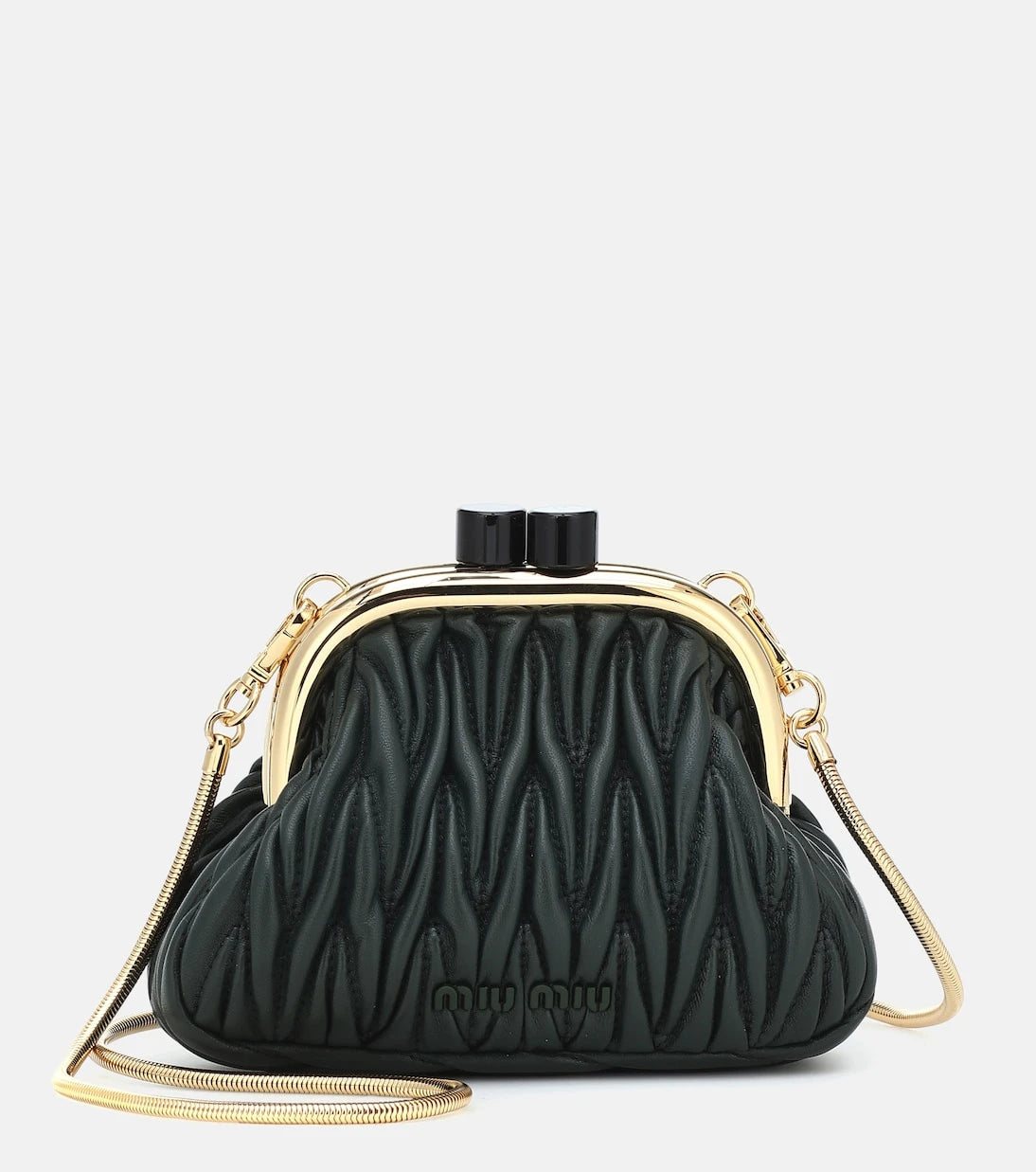 Miu Miu - Miu Belle Mini matelassé leather clutch