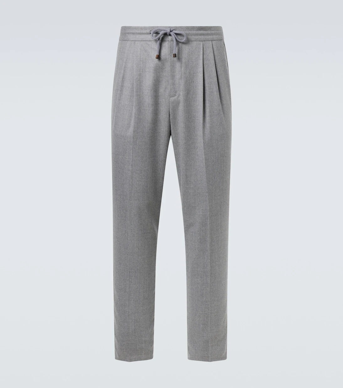 Brunello Cucinelli - Virgin wool flannel straight pants