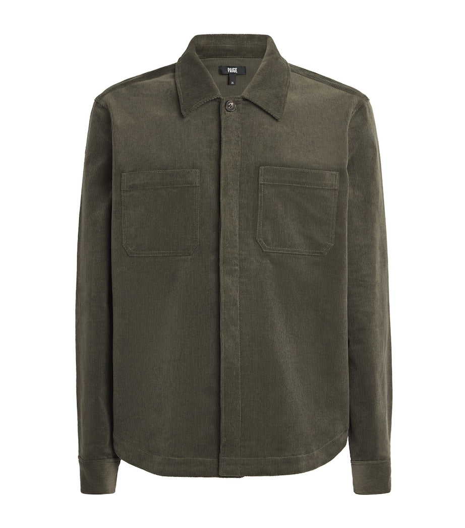 Corduroy Patch-Pocket Shirt Jacket