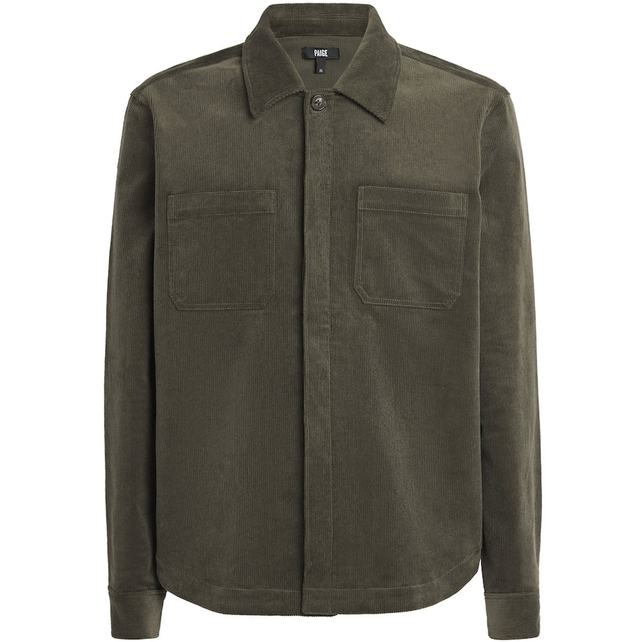 Corduroy Patch-Pocket Shirt Jacket