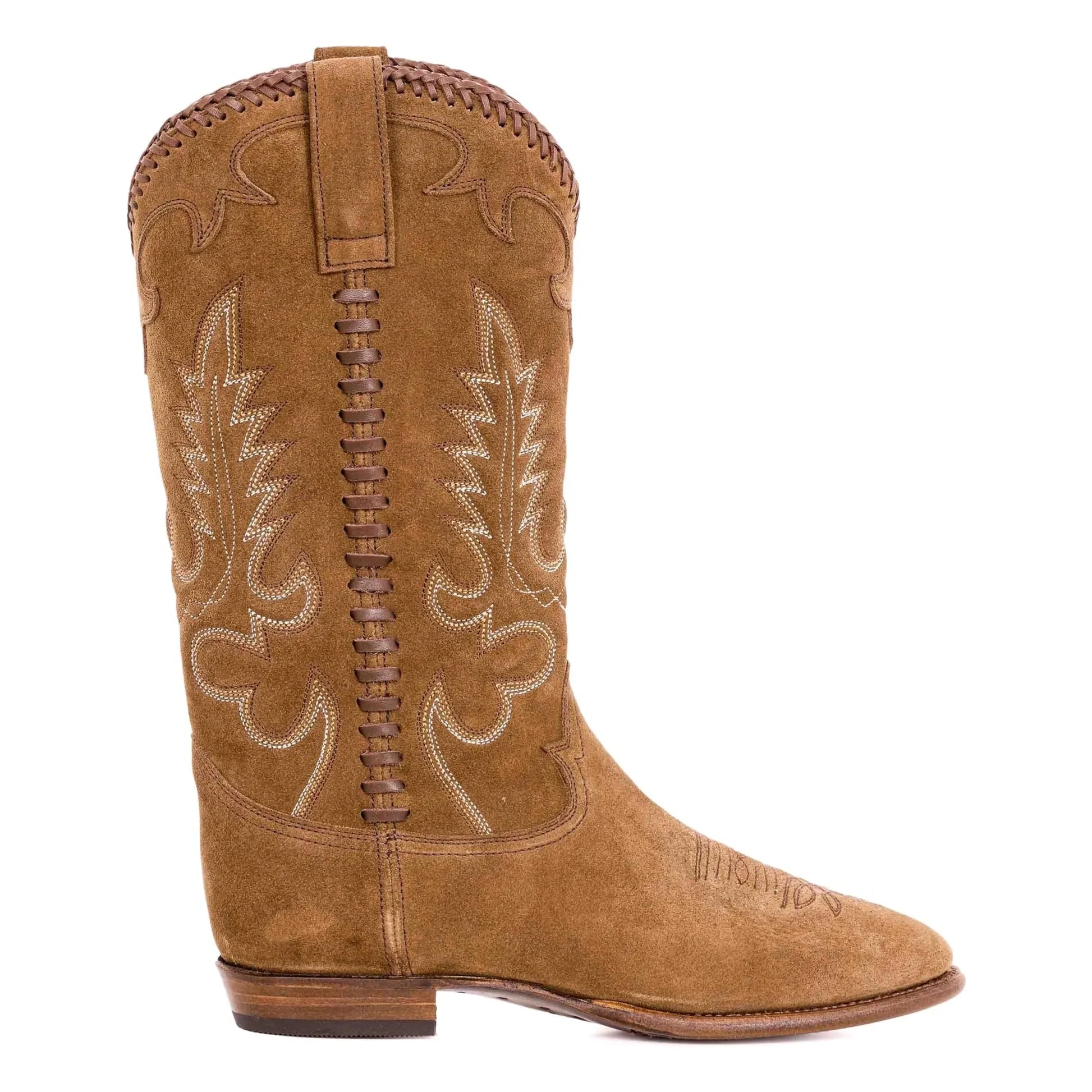 Shiloh Heritage - Midnight Western Suede Boots | Camel