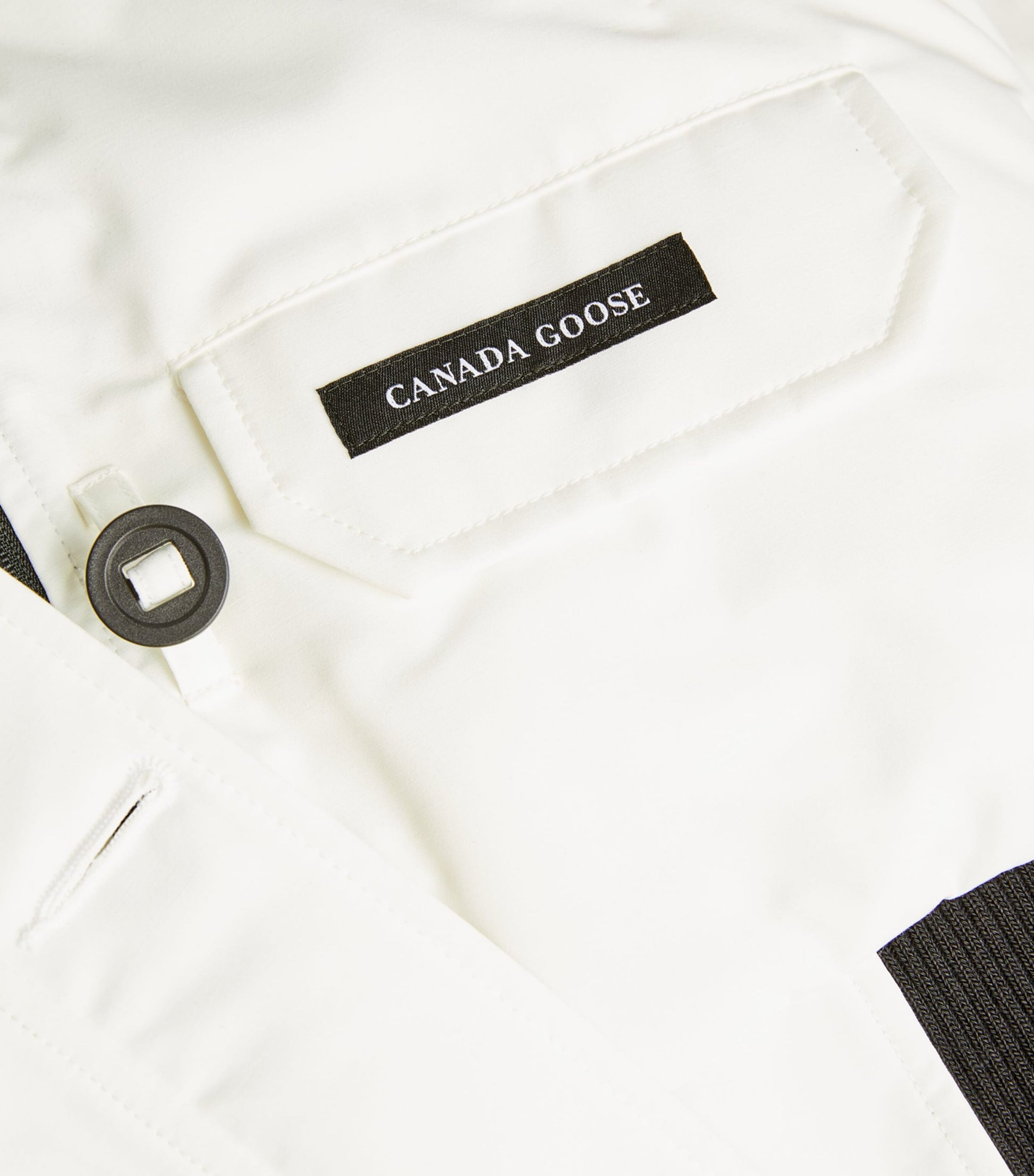 Canada Goose White Down-Filled Chilliwack Bomber Jacket