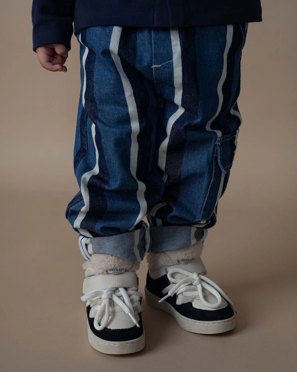 Donsje - Theoule striped denim cargo pants