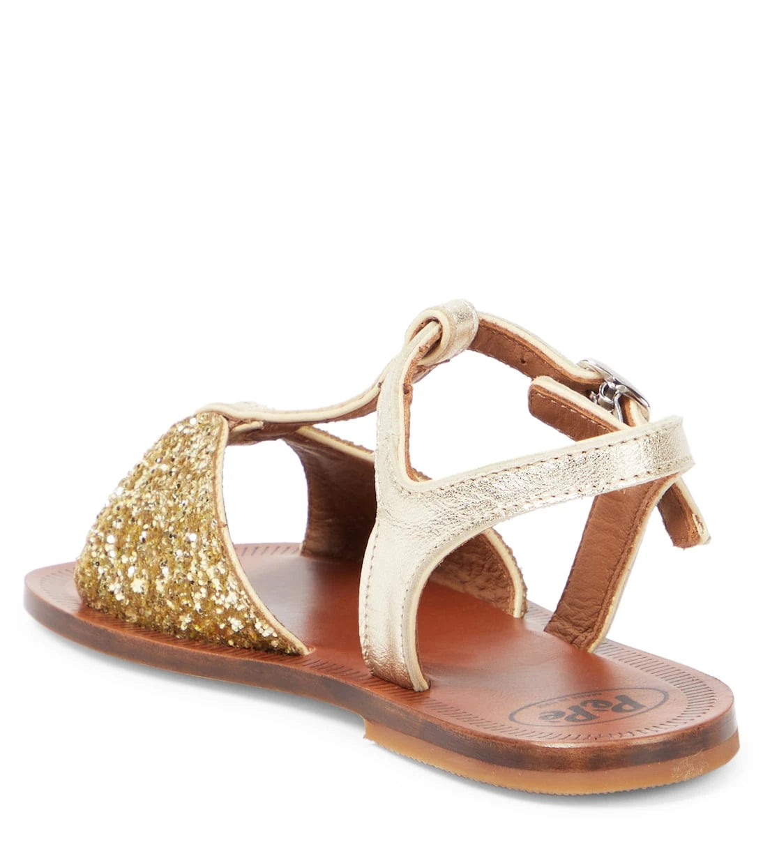 PèPè - Glitter leather sandals