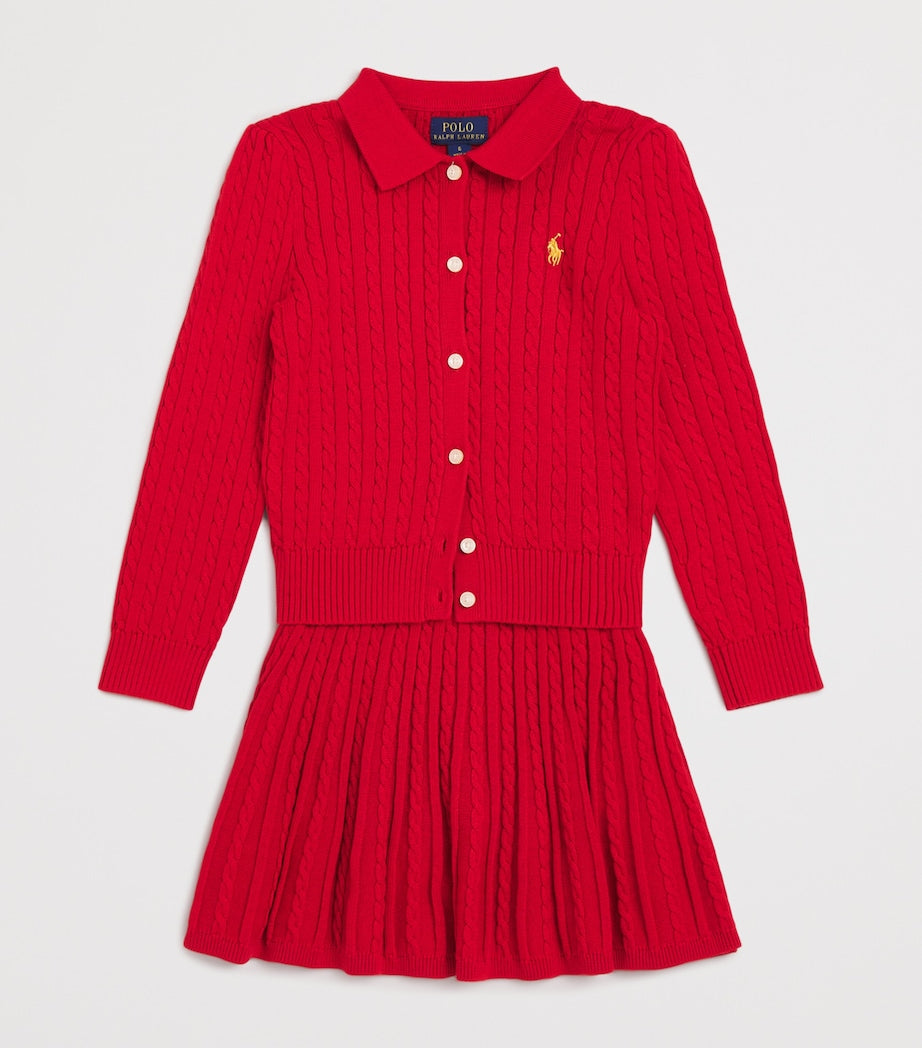 Ralph Lauren Kids Cotton Cardigan and Skirt Set (2-7 Years)