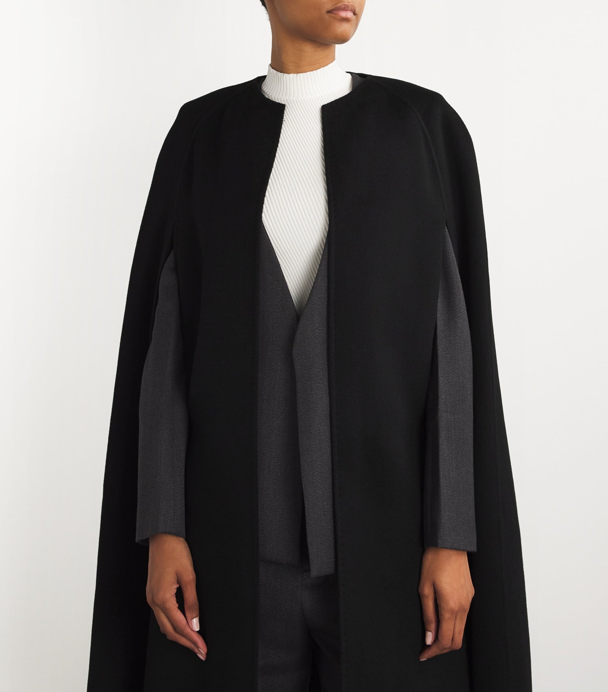 Wolk Morais Black Cashmere Monceau Cape