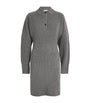 Aeron Grey Wool Desert Polo Mini Dress