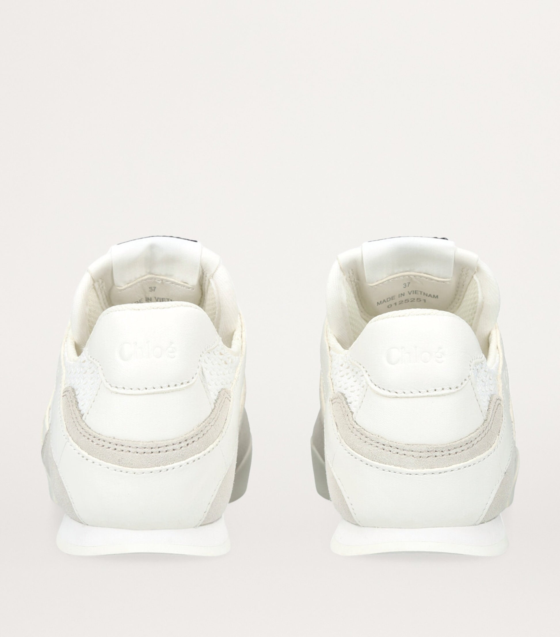 White Leather Kick Sneakers