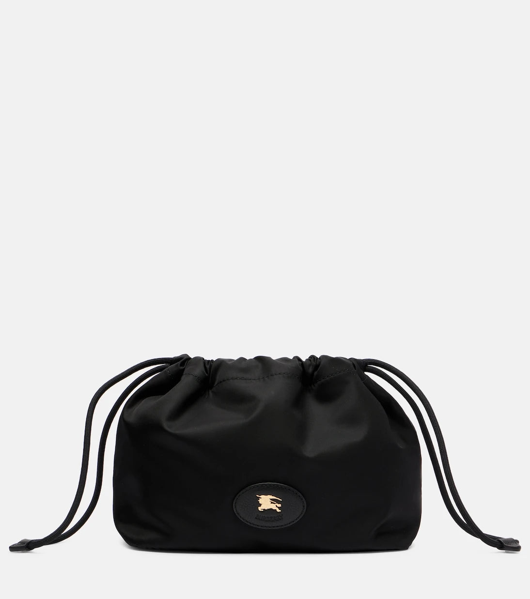 Burberry - Reversible leather-trimmed pouch