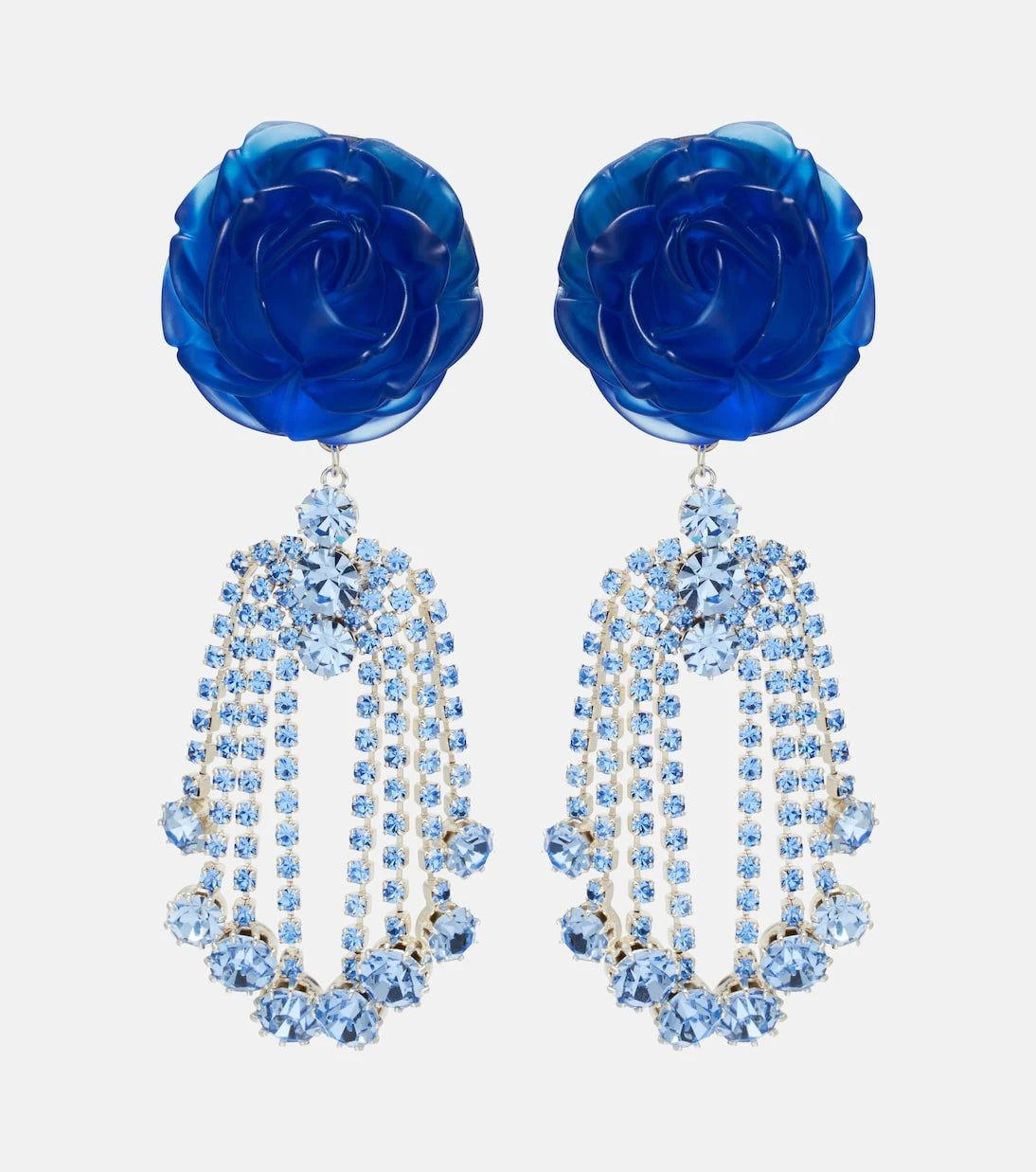Magda Butrym - Embellished floral drop earrings