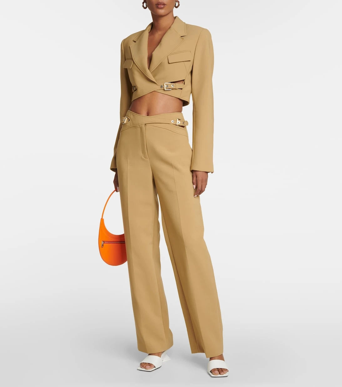 Dion Lee - Interlock high-rise wide-leg pants