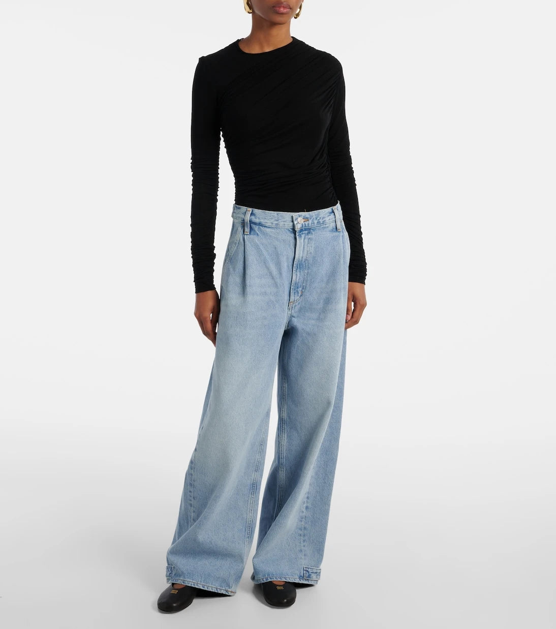 Agolde - Darsha mid-rise barrel-leg jeans