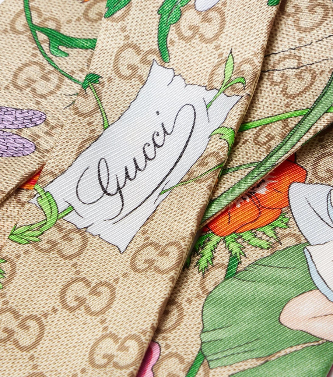 Gucci - GG floral silk jacquard scarf