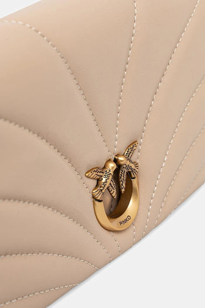 Pinko чанта crossbody дамска от кожа