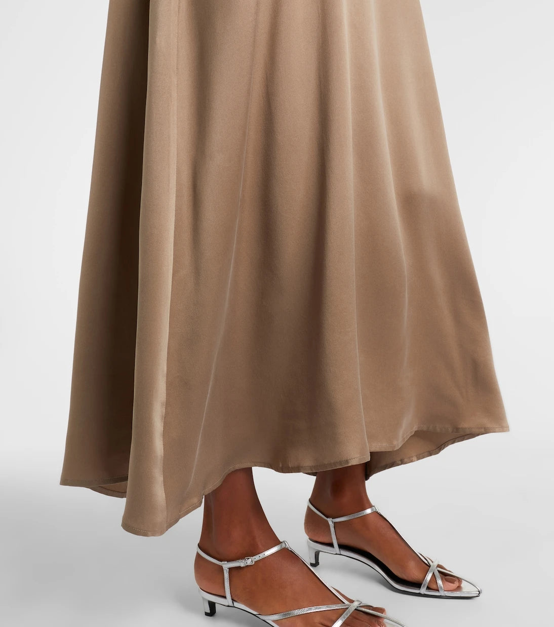 Asceno - Melfi silk twill maxi dress