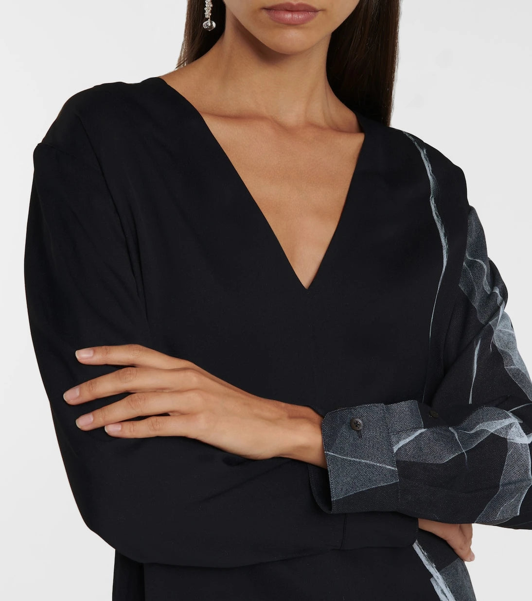Dries Van Noten - Printed crêpe minidress