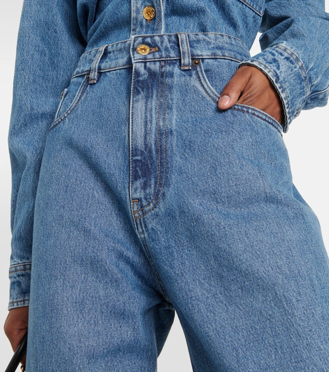 Miu Miu - High-rise wide-leg jeans