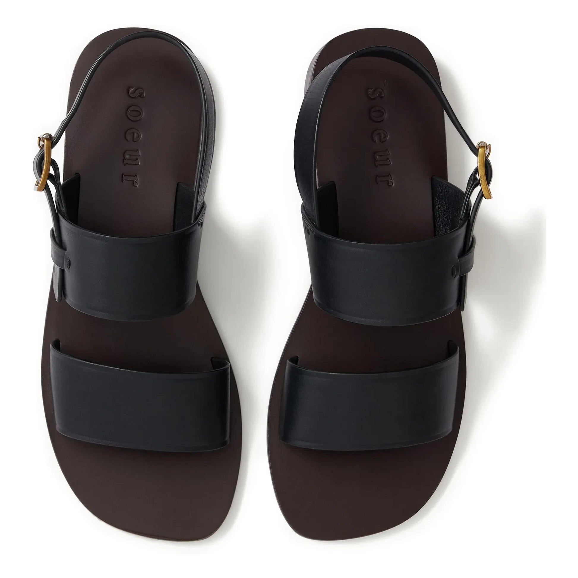 Soeur - Douglas Leather Sandals | Black