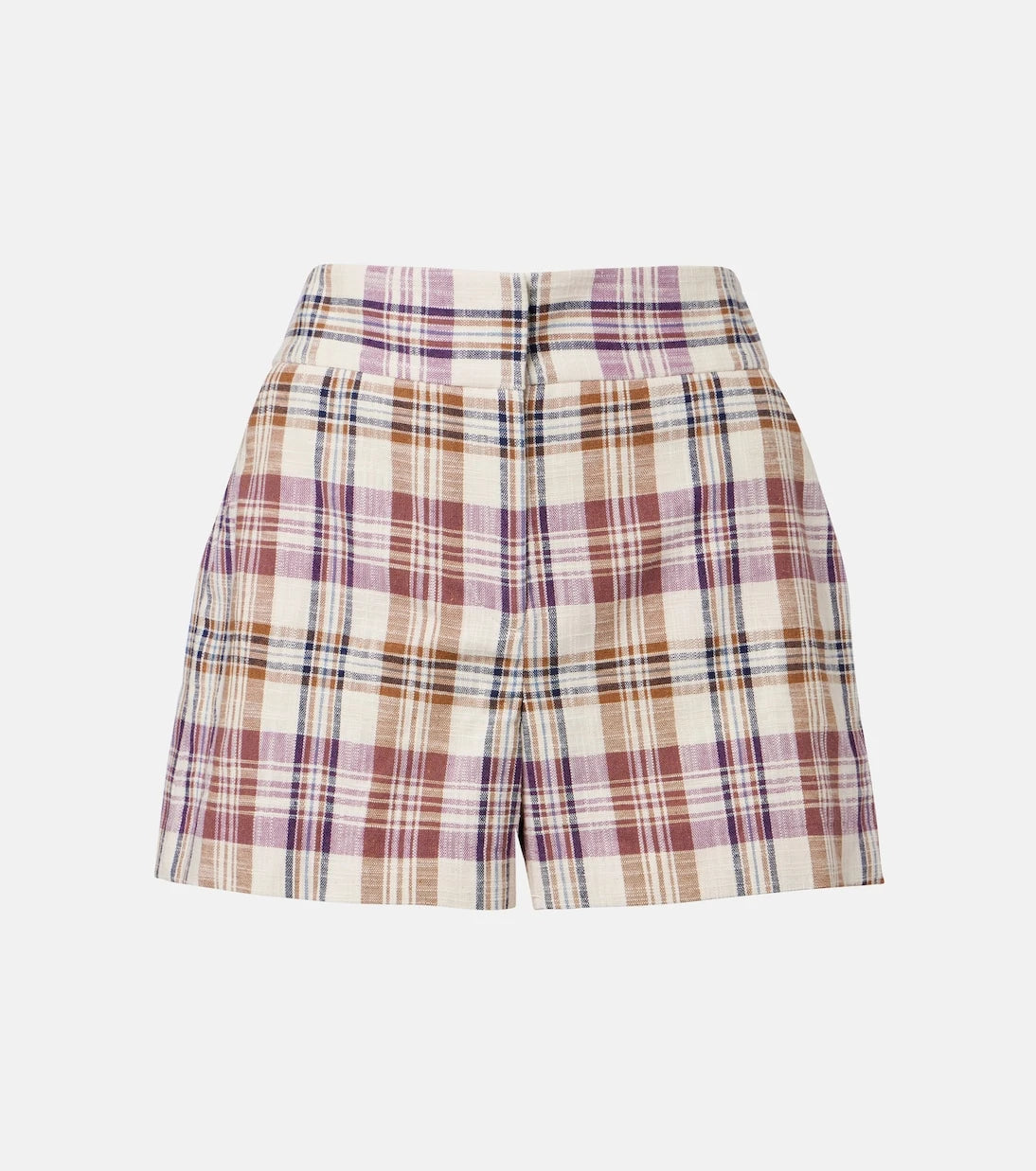 Veronica Beard - Allen cotton-blend plaid shorts