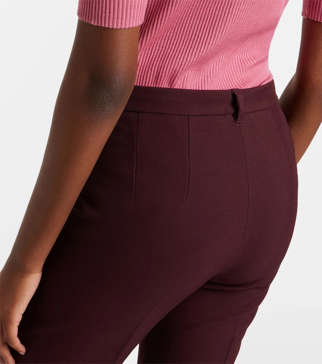 'S Max Mara - Cotton-blend cropped straight pants