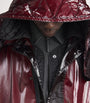 Burgundy Uneven Ripstop Prismatico Parka
